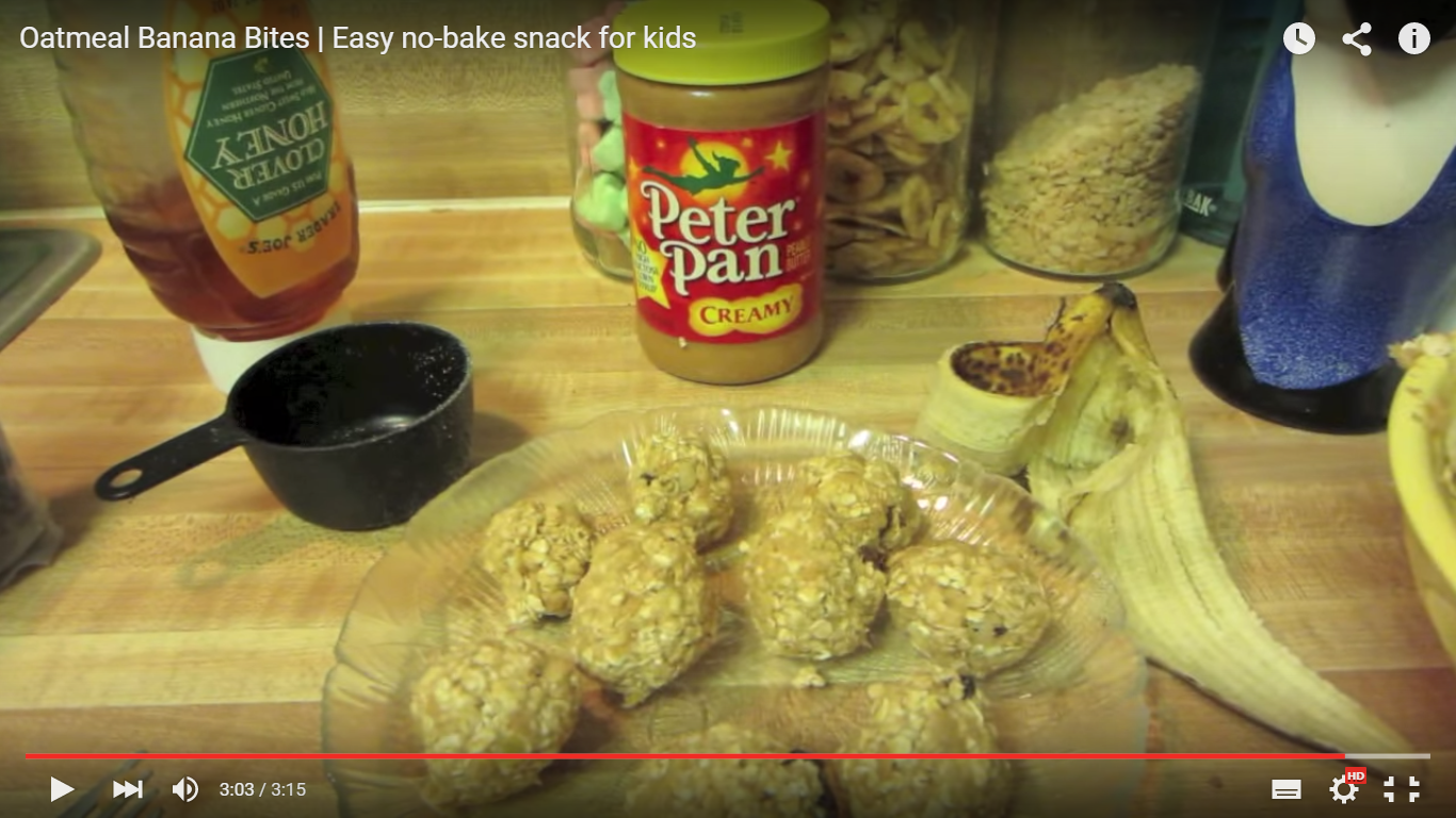 Oatmeal Banana Bites | Easy no-bake snack for kids (bánh chuối bột yến mạch không nướng cho trẻ)