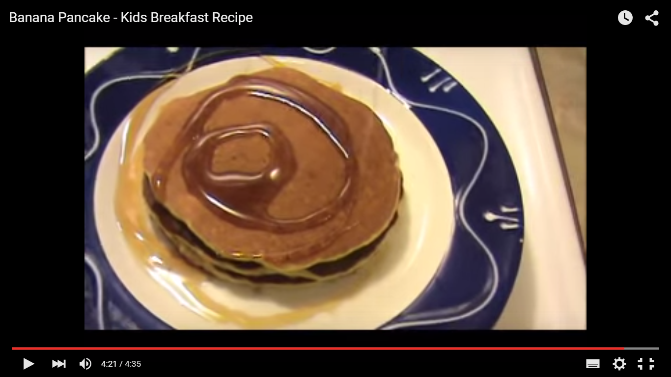 Banana Pancake – Kids Breakfast Recipe (bánh kếp chuối – bữa sáng cho trẻ)